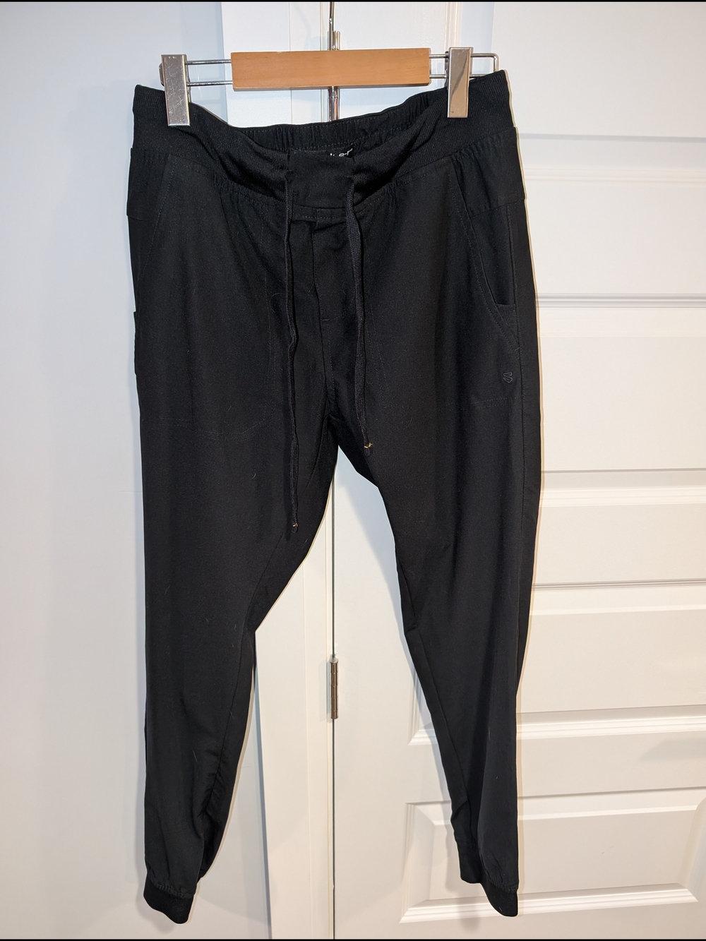 Men's Black Slim Fit Jogger Sweatpants with Drawstring
